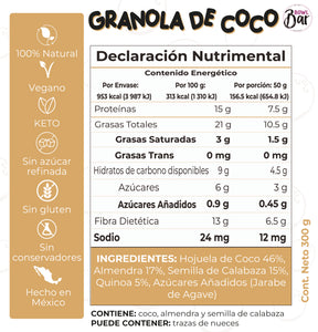 Granola De Coco KETO