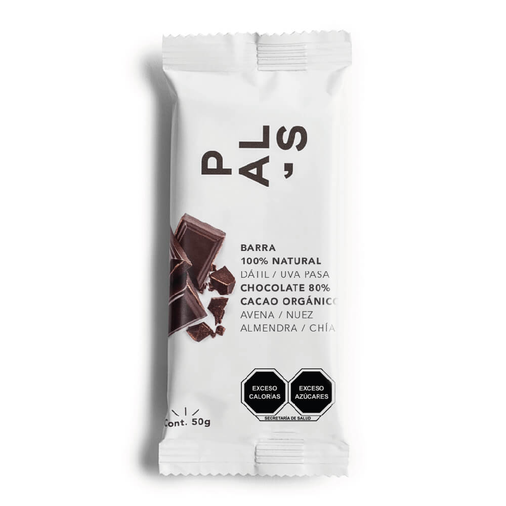 Barra de Chocolate Amargo 80% Cacao y Chía