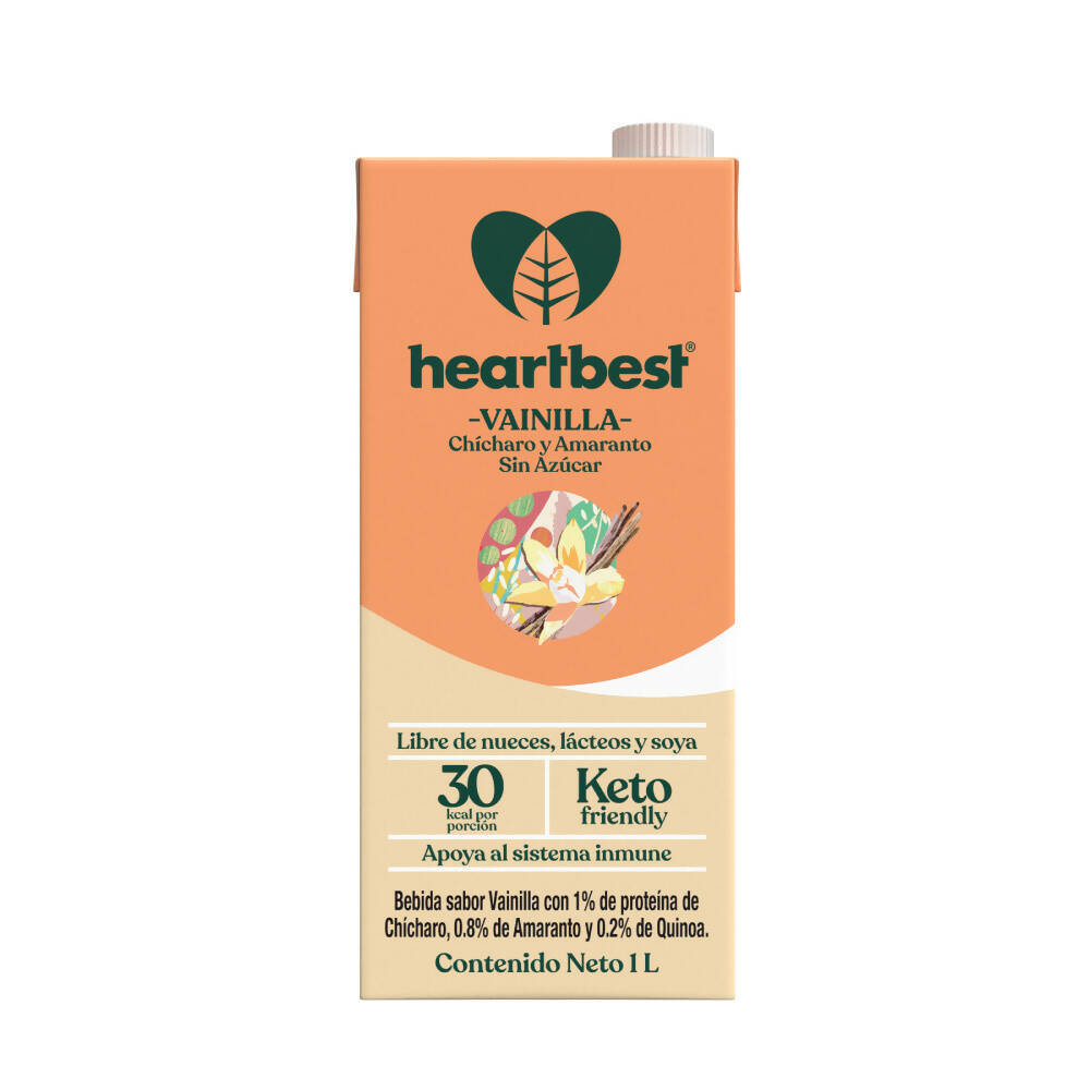 Leche Vegetal Heartbest Sabor Vainilla Sin Azúcar