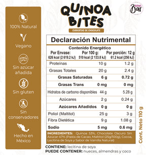 Quinoa Bites Con Chocolate Vegano Sin Azúcar