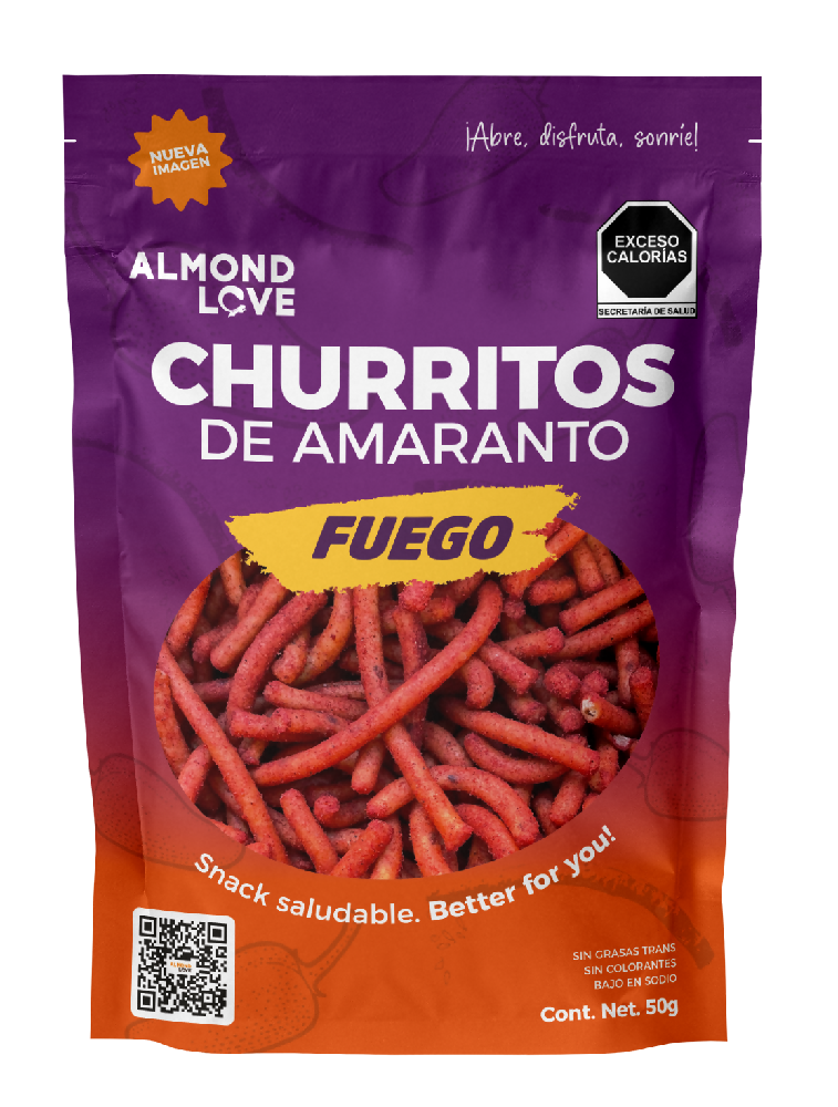 Churritos de Amaranto Fuego 50g